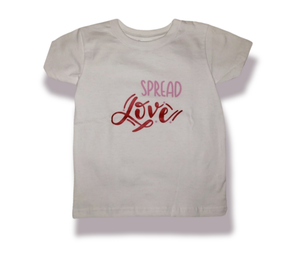 Spread Love Valentines Girls Shirt Ladies Shirt