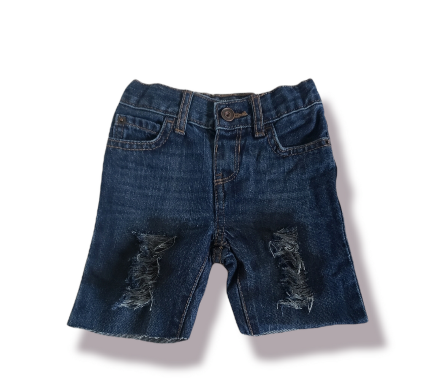 Dyed Boys Distressed Jeans Shorts