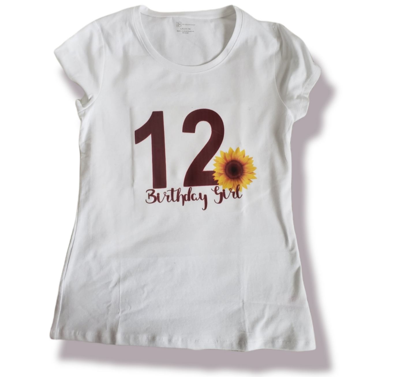 Sunflower Birthday Girls Shirt