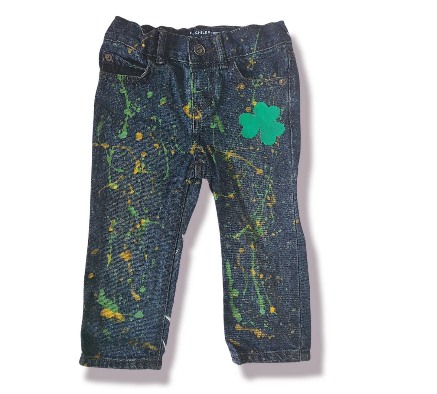 Clover Boys Girls Distressed Jeans St. Patrick's