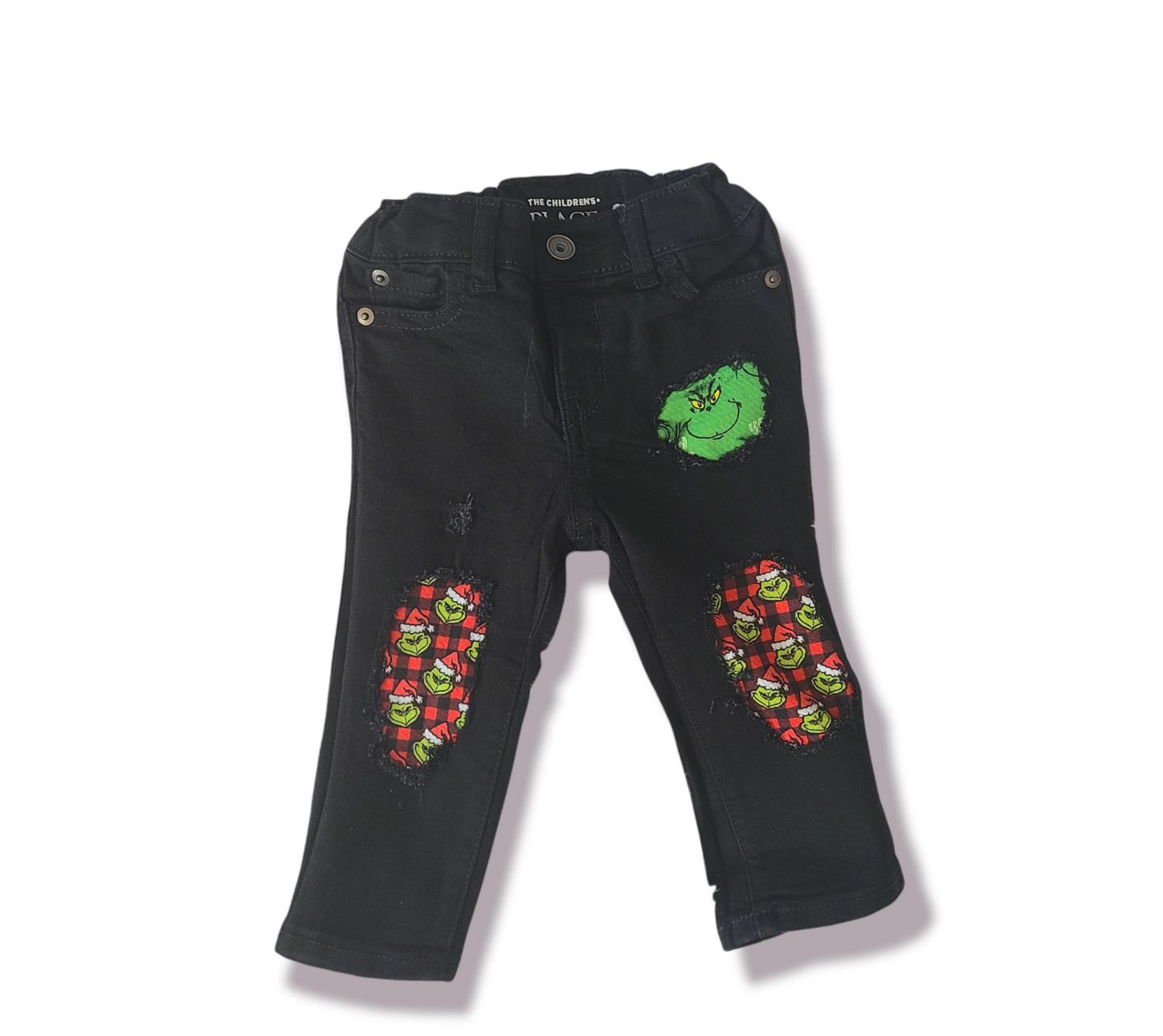 Grinch Girls Distressed Jeans Boys Distressed Jeans Christmas