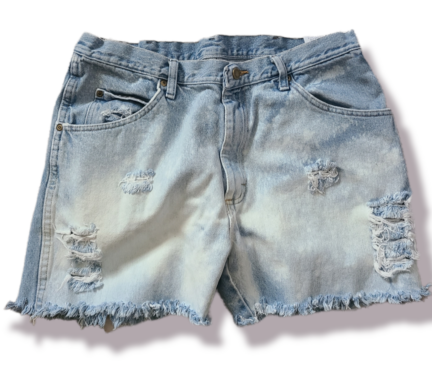 Adult Womens Ladies Distressed Jean Shorts Western