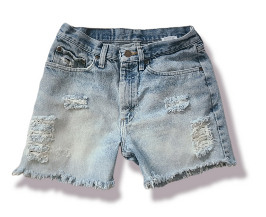 Adult Womens Ladies Distressed Jean Shorts Western