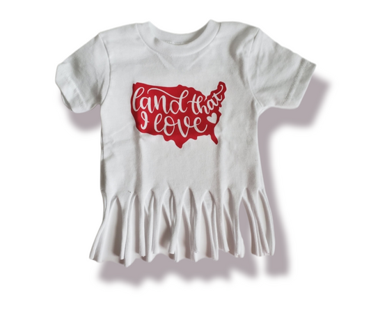 Land That I Love 4th of July Girls Shirt Boys Shirt