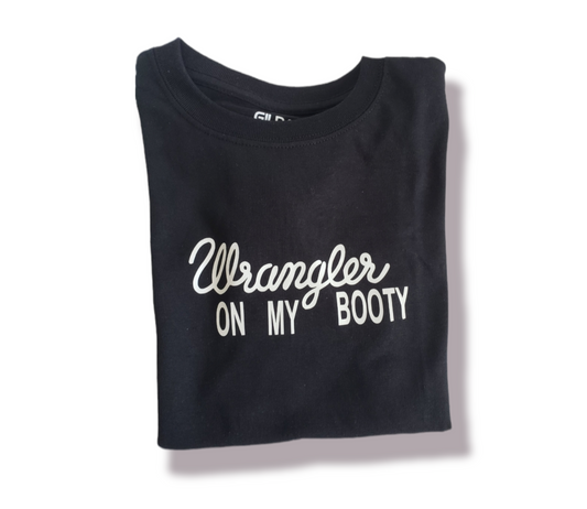 Wrangler On My Booty Boys Shirt Girls Shirt