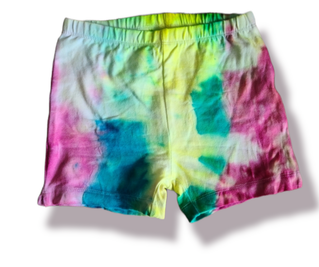 Tie Dye Girls Biker Shorts