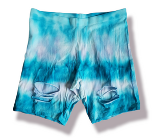 Tie Dye Girls Biker Shorts