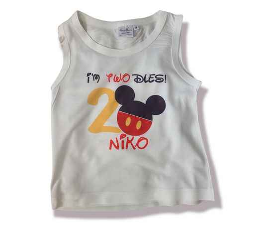 Oh Twodles Birthday Shirt Mickey Mouse Disney Boys Shirt Girls Shirt
