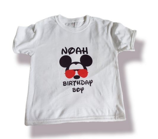Mickey Mouse Birthday Boys Shirts