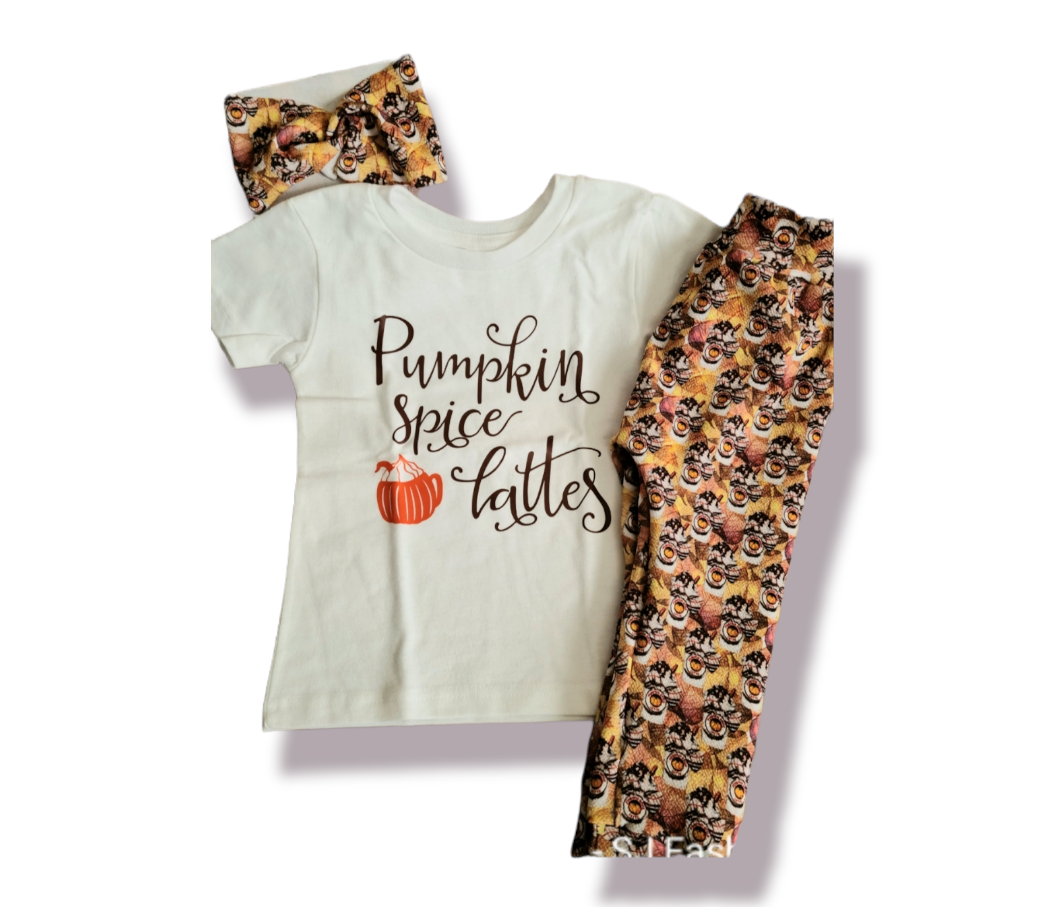 Pumpkin Spice Lattes Girls Shirt Boys Shirt Fall