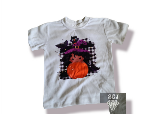 Witch Girl Halloween Girls Shirt