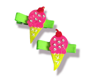 Ice Cream Piggie Clips Summer RTS