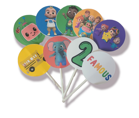 Personalized Cup Cake Toppers Party Supplies
