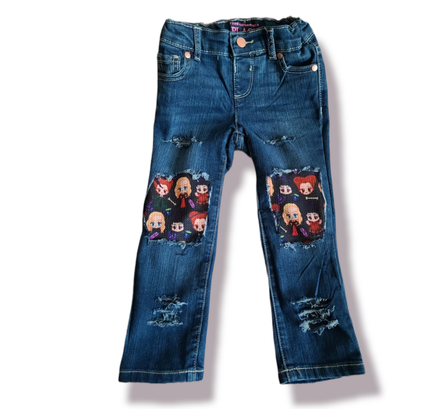 Hocus Pocus Girls Distressed Jeans Halloween