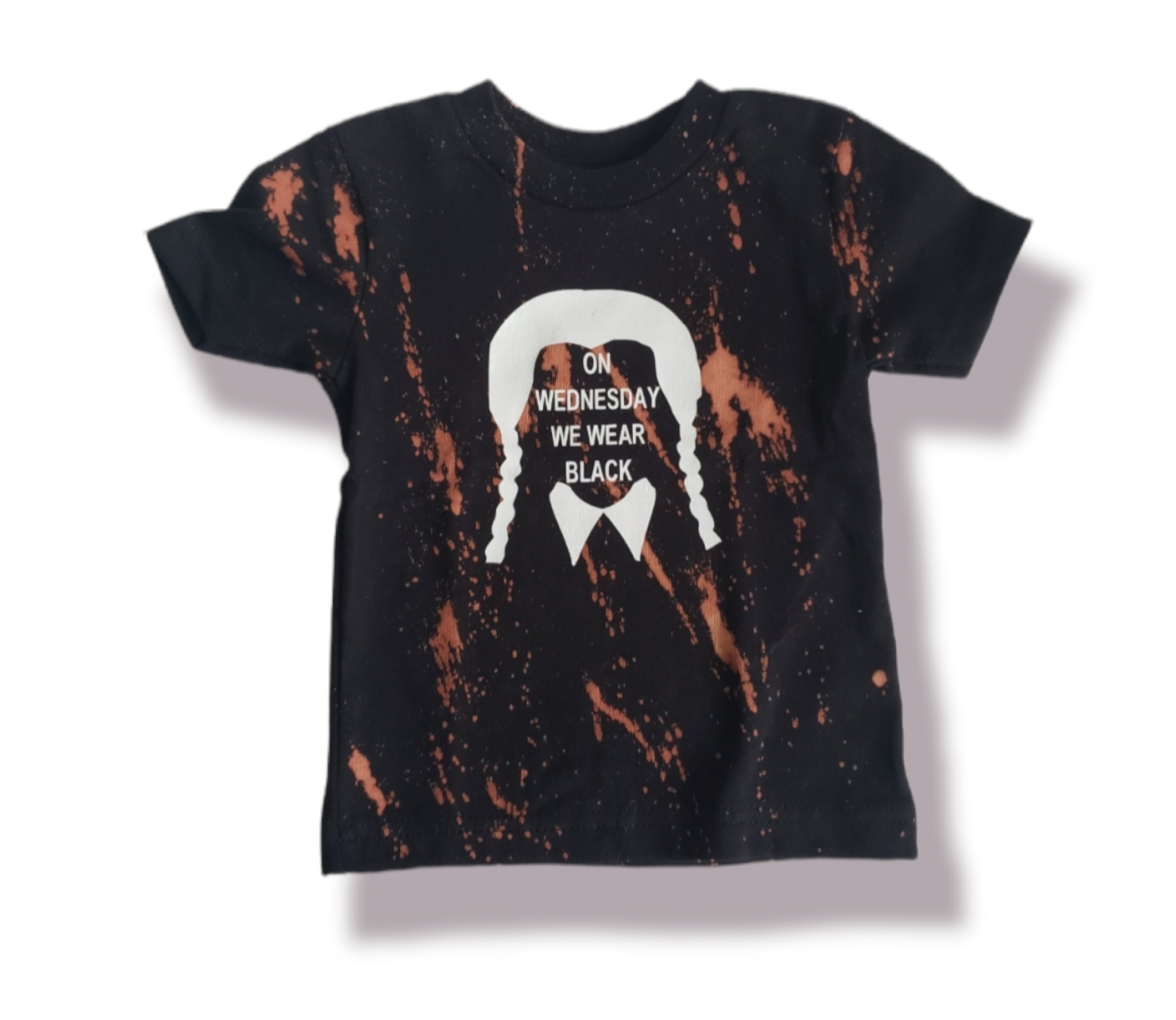 On Wednesday We Wear Black Halloween Girls Shirt Ladies Shirt