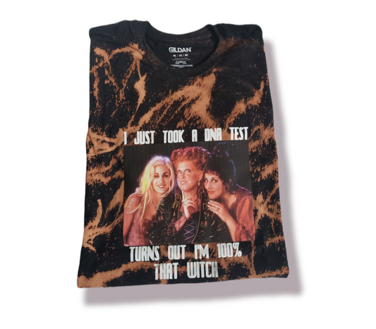 I Just took a DNA test turns out I'm 100% that witch Girls Shirt Halloween Hocus Pocus