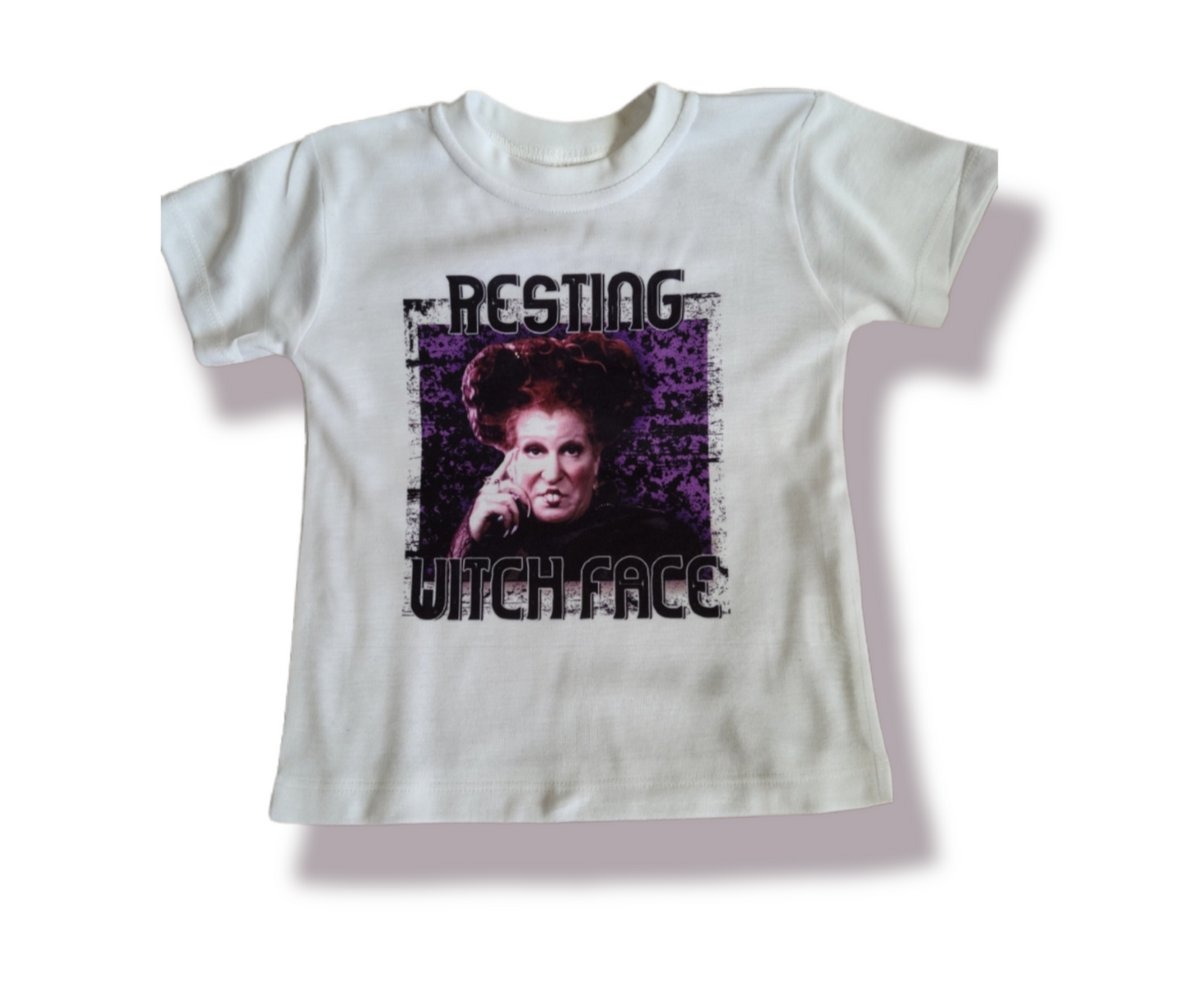 Hocus Pocus Resting Witch face Halloween Girls Shirt