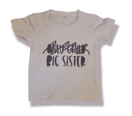 Only Child Big Sister Pregnacy Girls Shirt