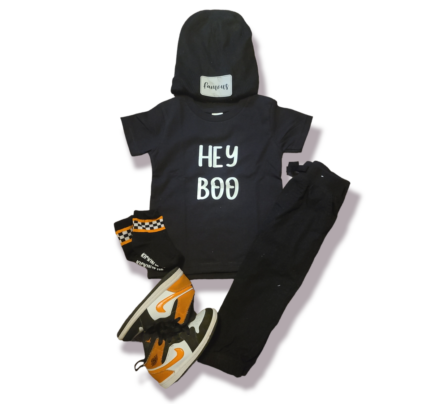 Hey Boo Halloween Girls Shirt Boys Shirt