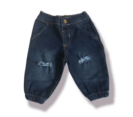 Basic Knees Boys Distressed Jeans