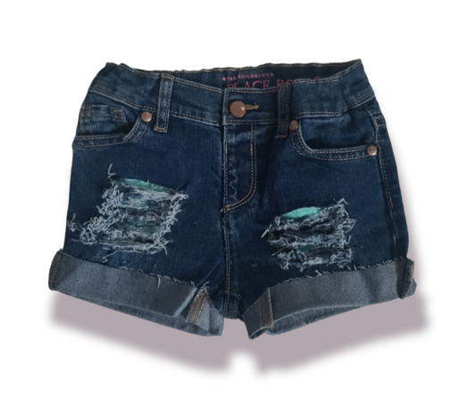 Mint Girls Distressed Jeans Shorts