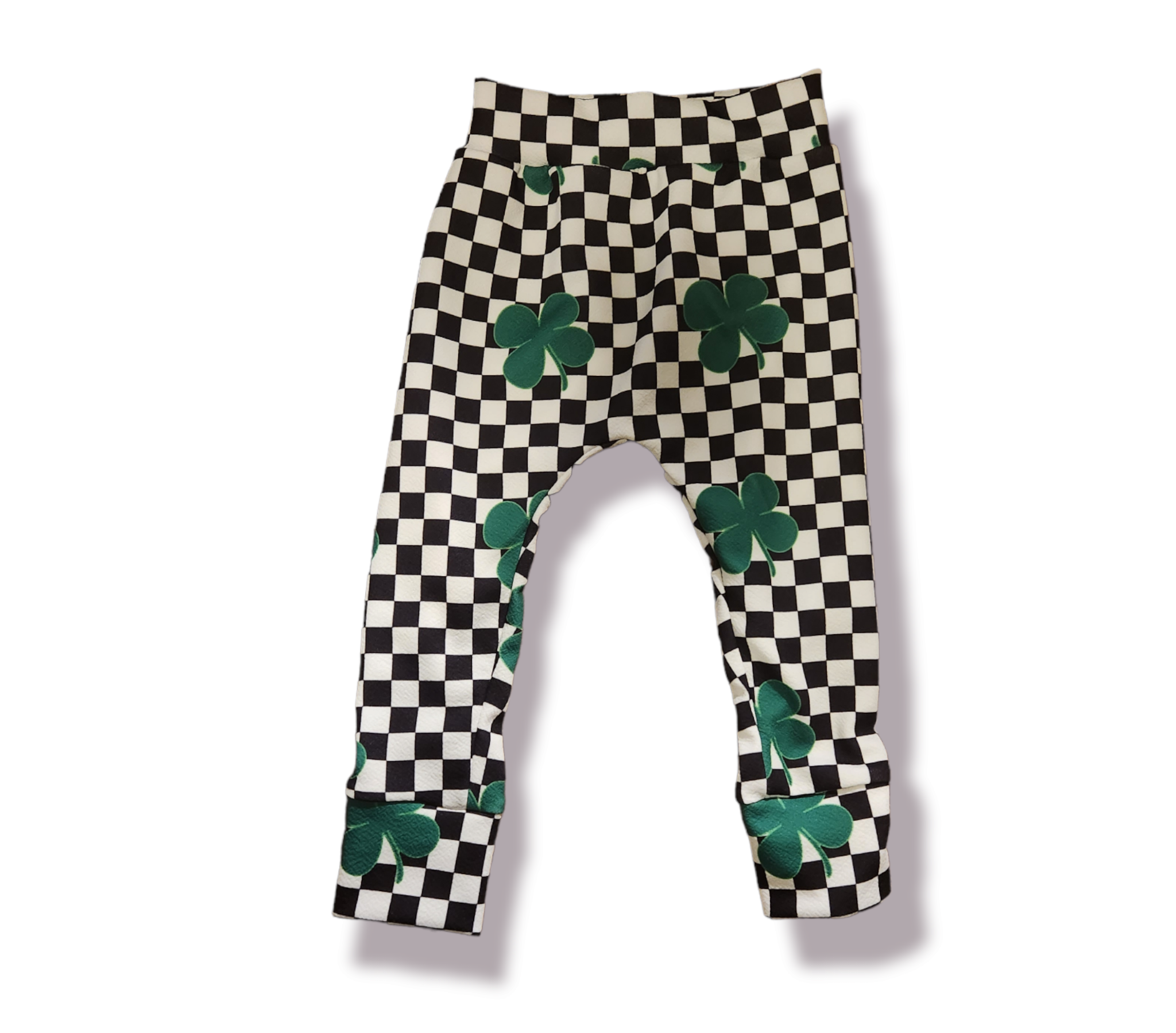 Checker Clover St. Patricks Handmade