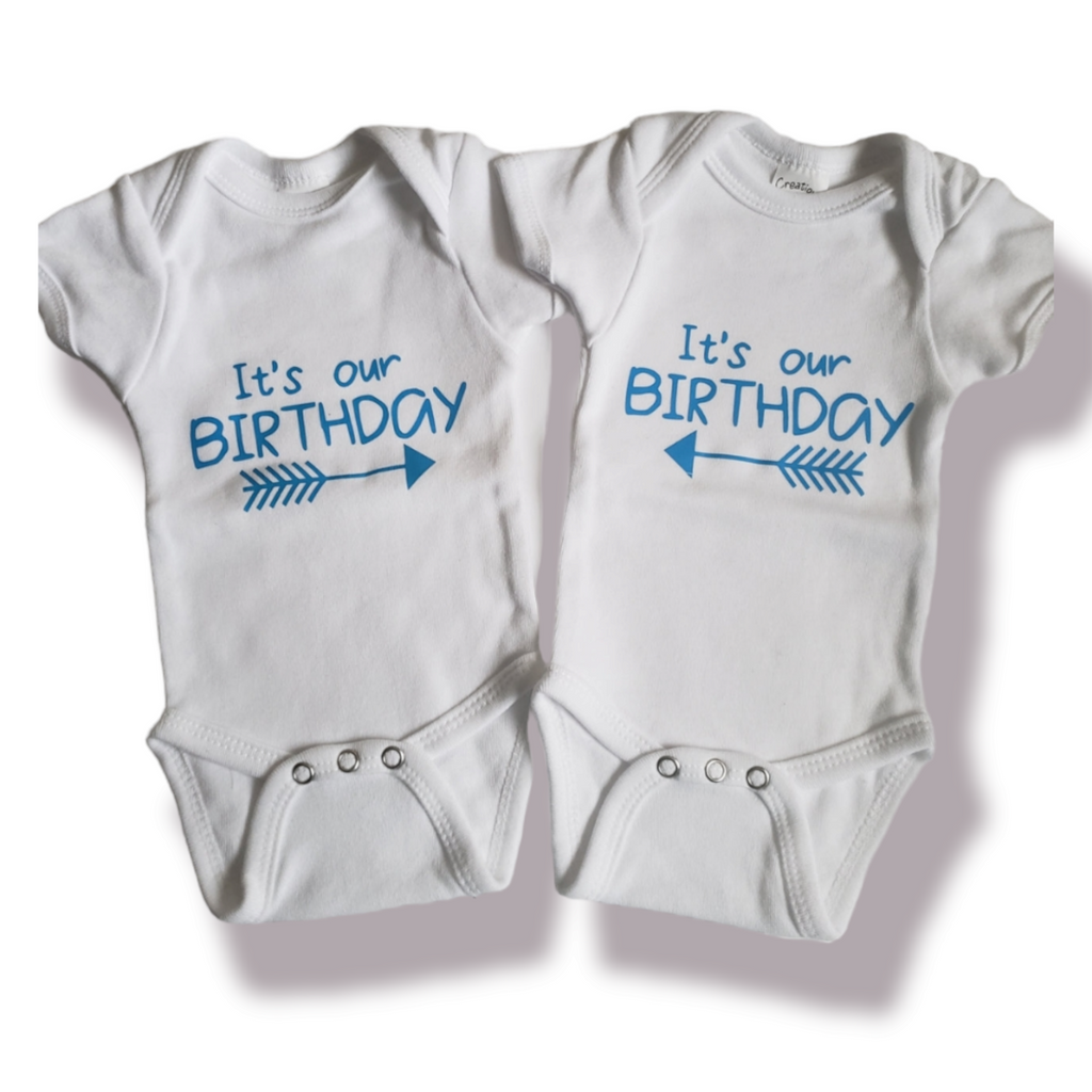 It's Our Birthday Twins Boys Shirt Girls Shirt