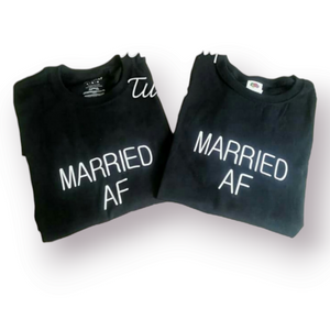 Married AF His and Hers Shirt Ladies Shirt Mens Shirt