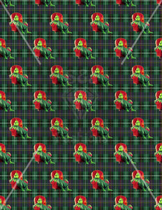 Grinch Plaid Christmas Handmade