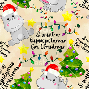 Hippopotamus Christmas Handmade