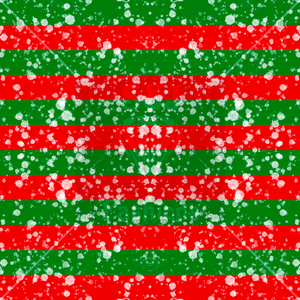 Red and Green Christmas Stripes Handmade