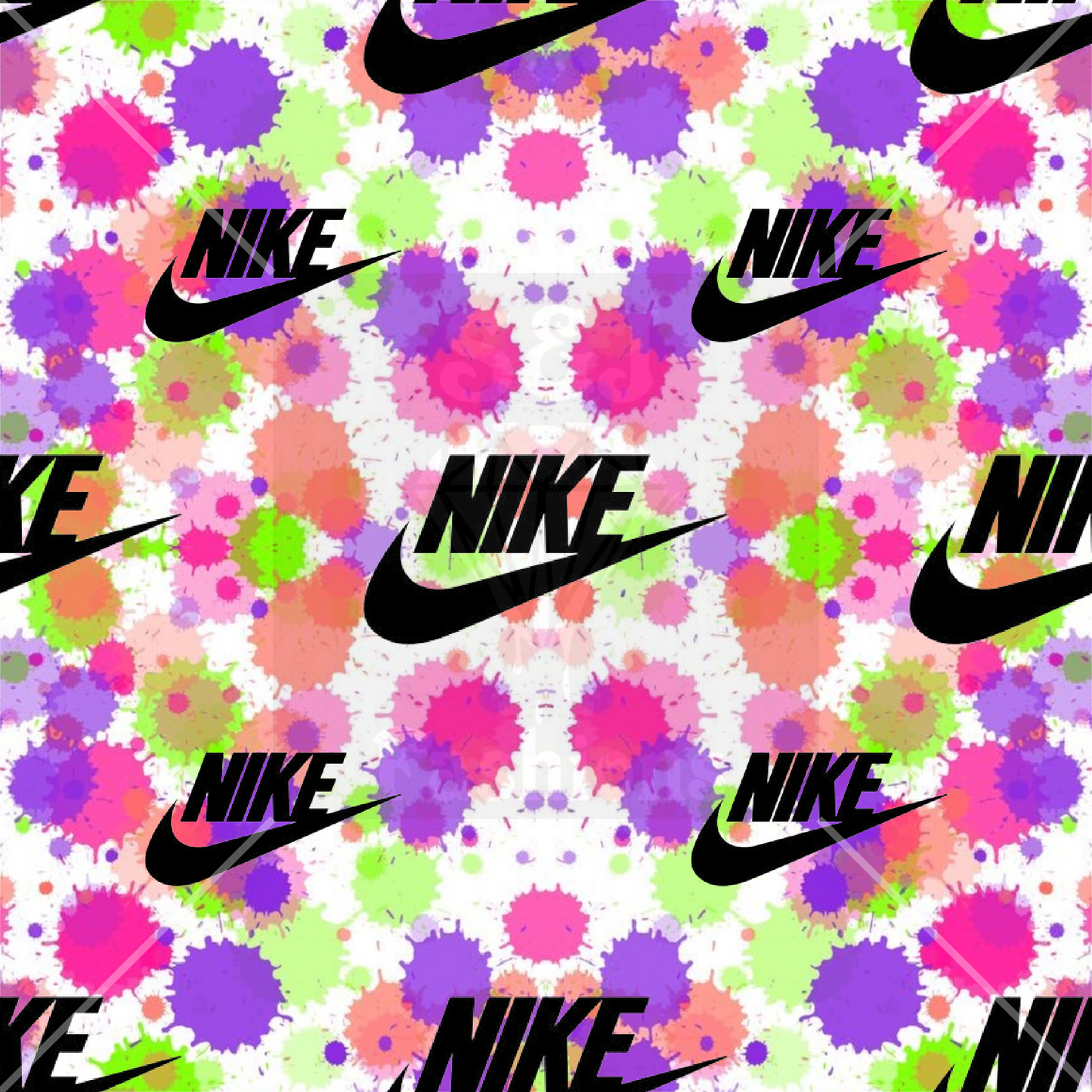 Nike Colorful Splatters Handmade