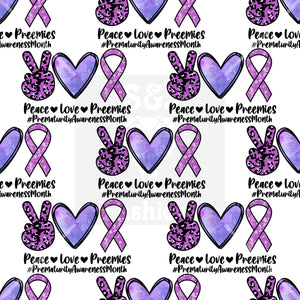 Peace love preemie Handmade