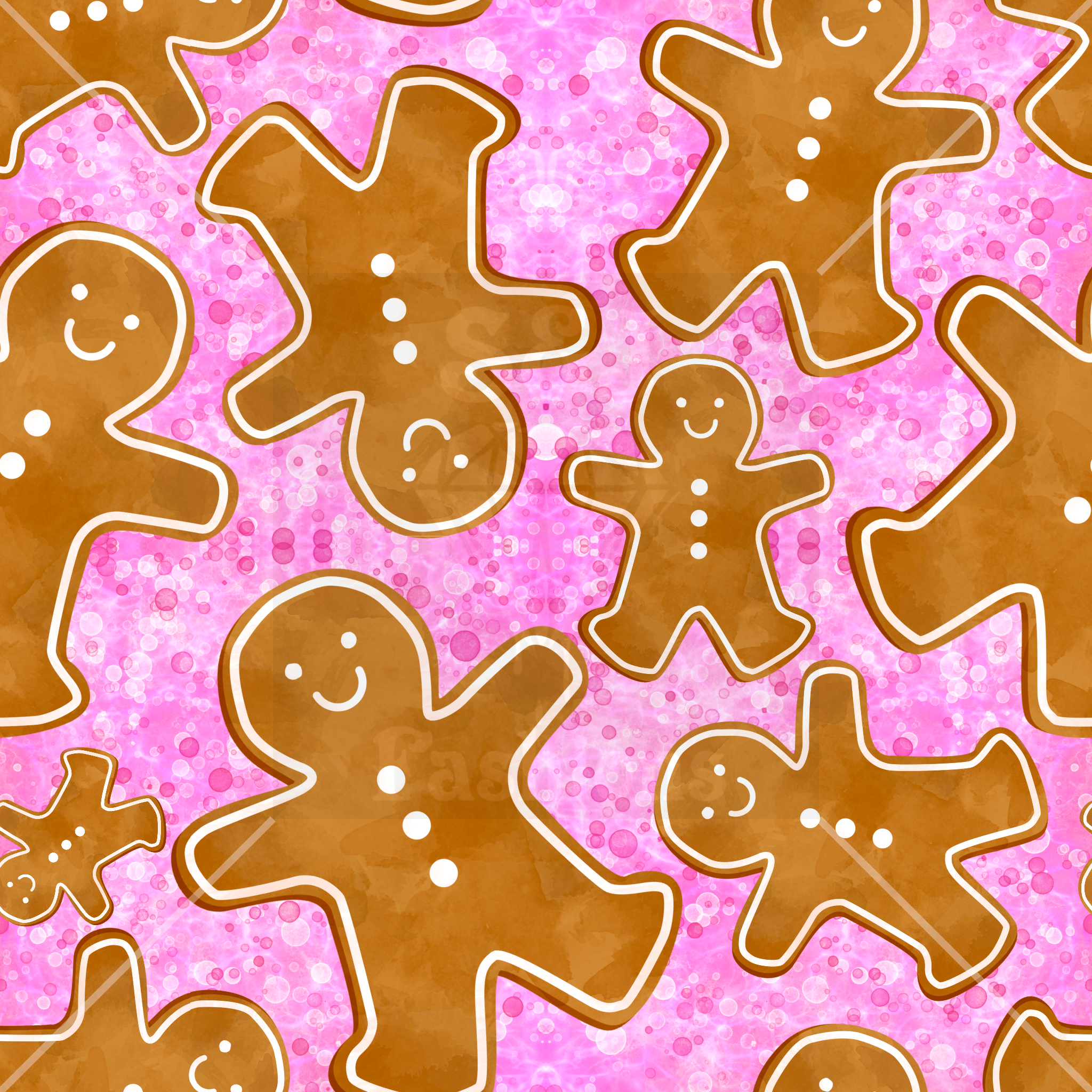 Pink Gingerbread Handmade Christmas