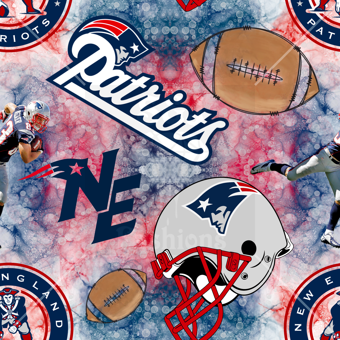 Patriots NFL Handmade Football