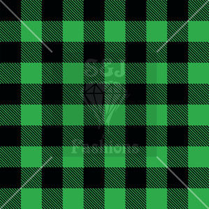 Green Buffalo Plaid Handmade