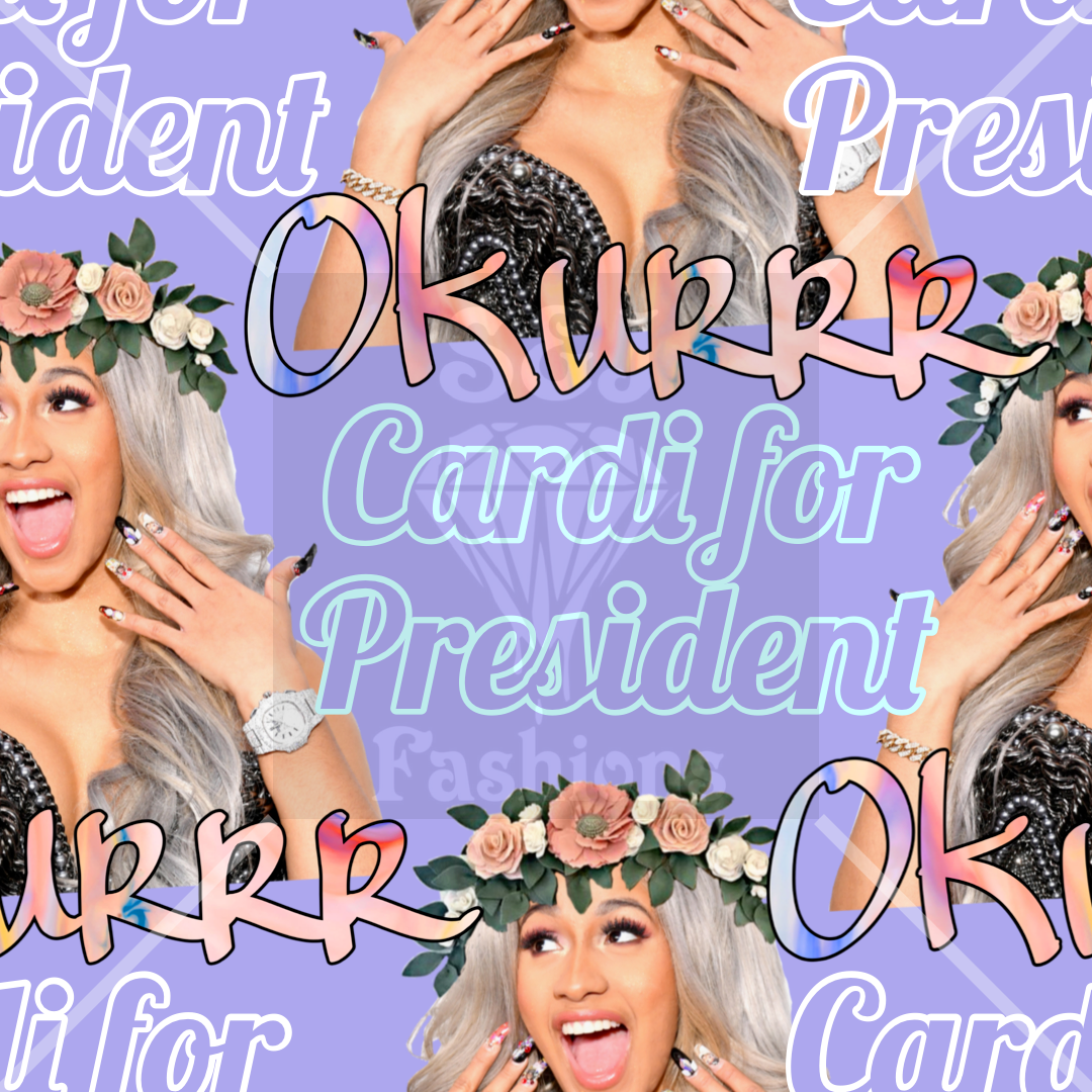 Cardi for president Handmade