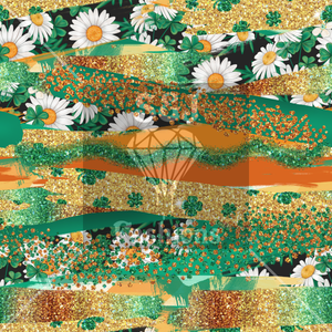 Daisy Brushstroke St. Patricks Handmade