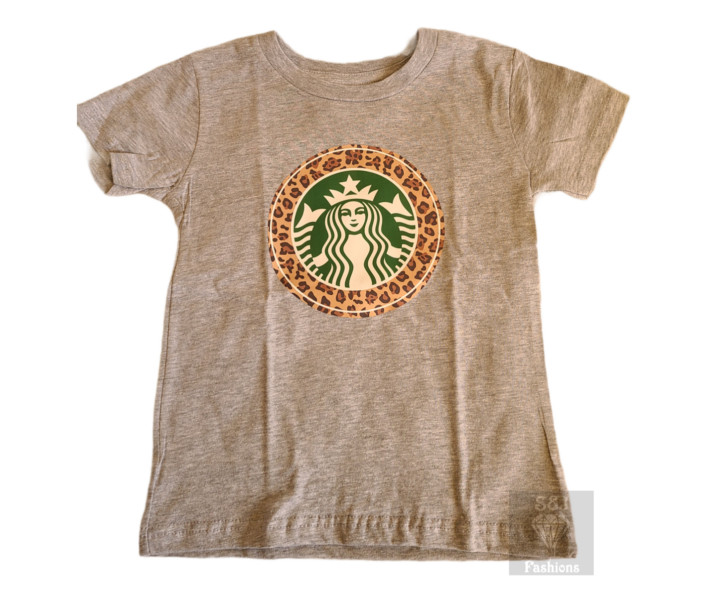 Starbucks Leopard Girls Shirt Ladies Shirt