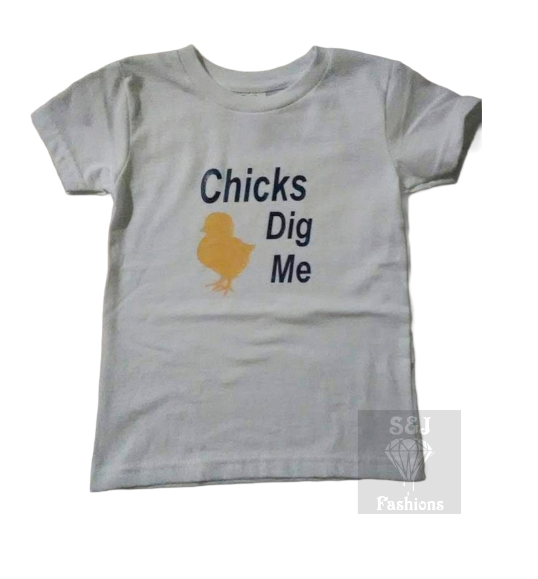 Chicks Dig me Boy Shirt Easter
