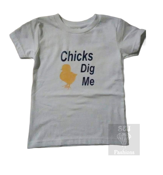 Chicks Dig me Boy Shirt Easter