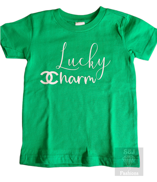 Lucky Charm CC St. Patrick's Day Designer Girls Shirt Ladies Shirt