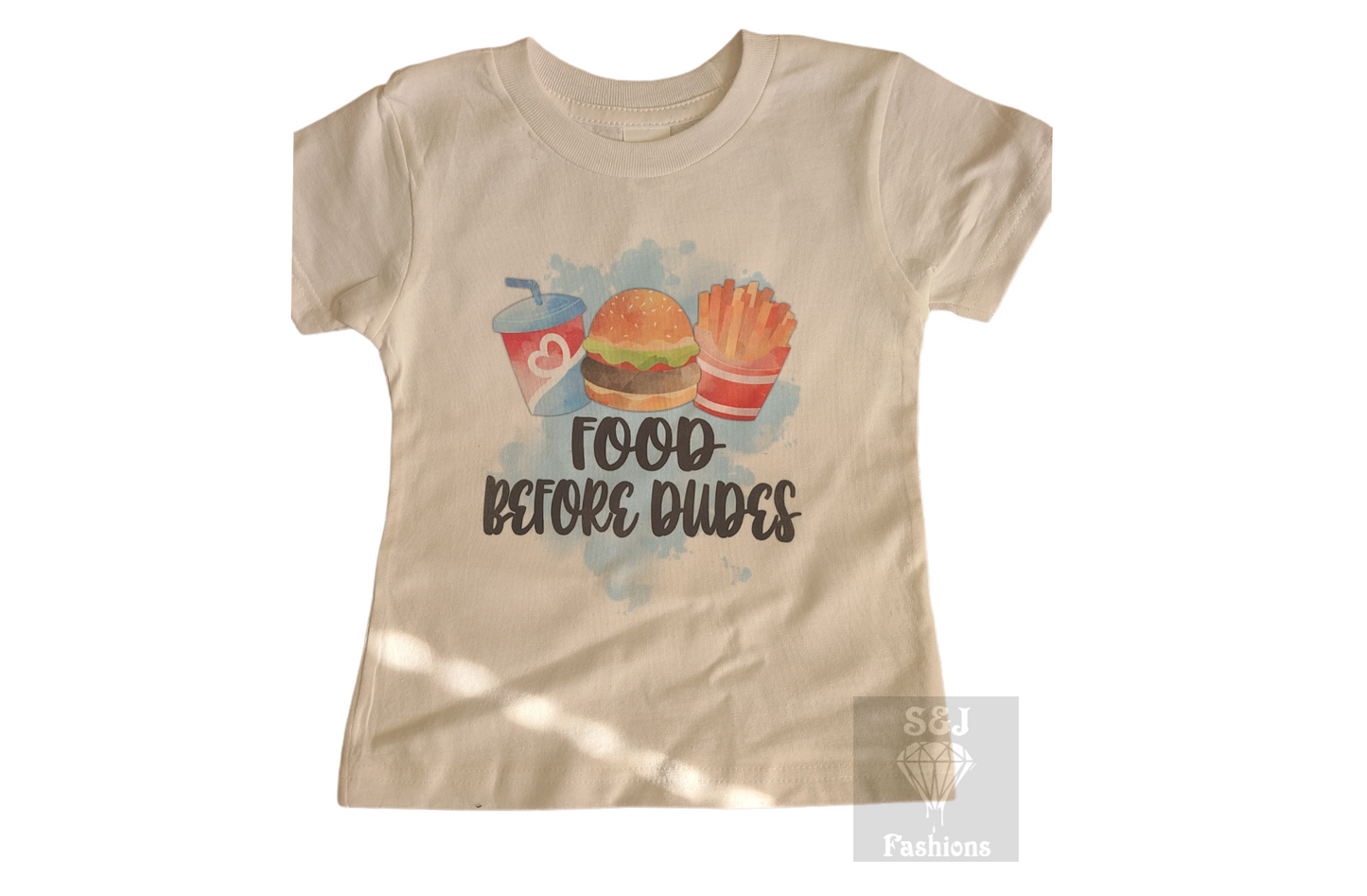 Food Before Dudes Girls Shirt
