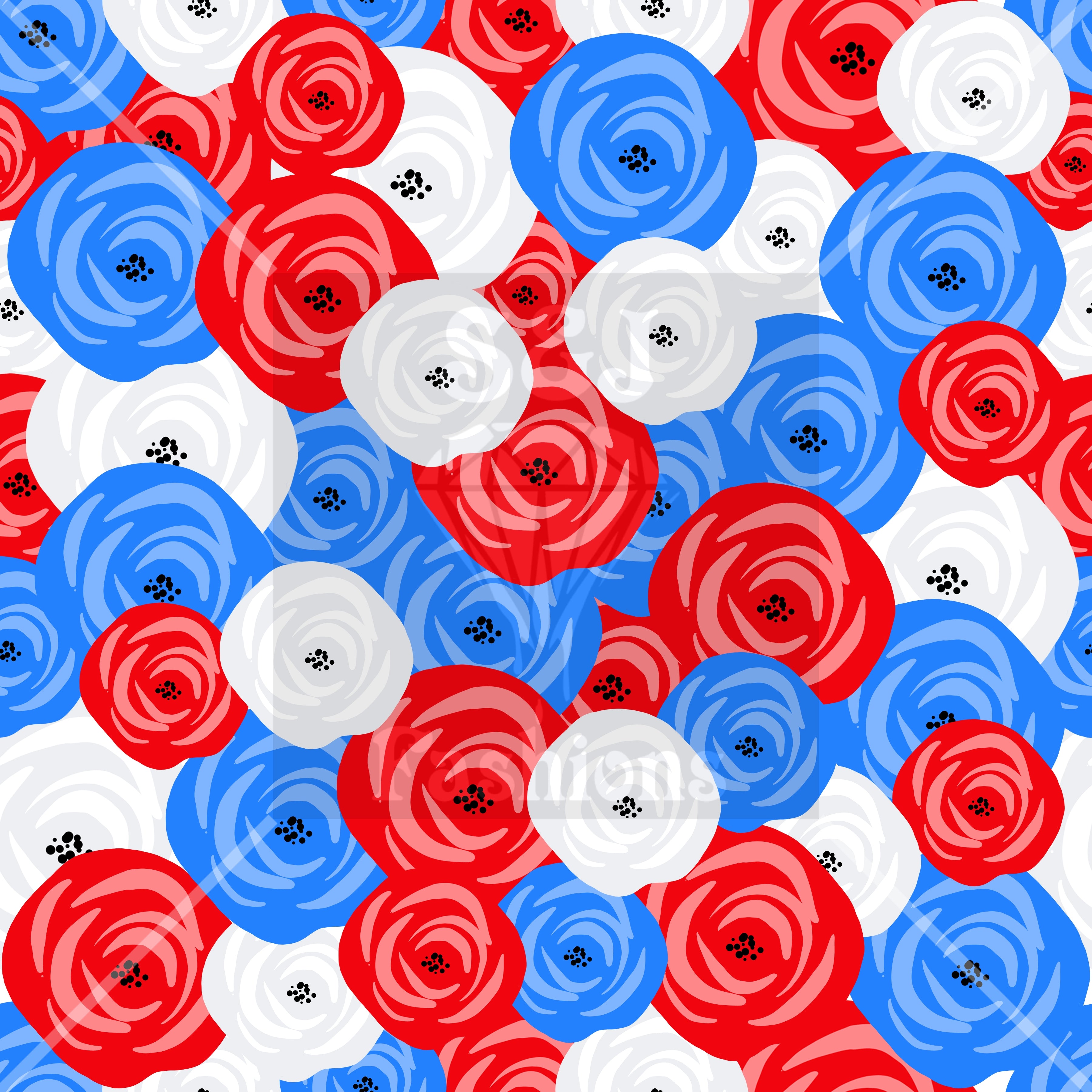 Roses 4th of July Handmade