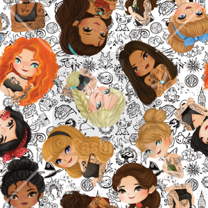 Tatted Disney Princesses Handmade