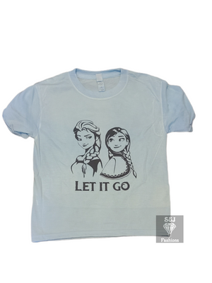 Frozen Let it go Elsa Anna Girls Shirt