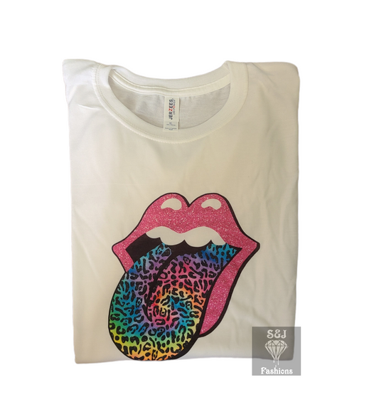 Cheetah Tongue Girls Shirt Ladies Shirt
