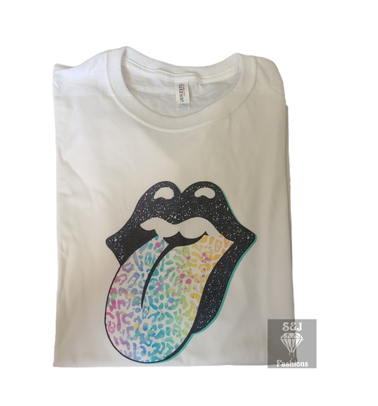 Cheetah Tongue Girls Shirt Ladies Shirt