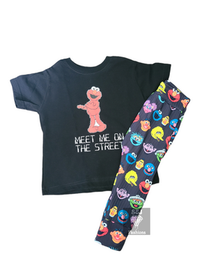 Elmo Sesame Street Meet Me on the street Boys Shirt Girls Shirt Ladies Shirt Mens Shirt