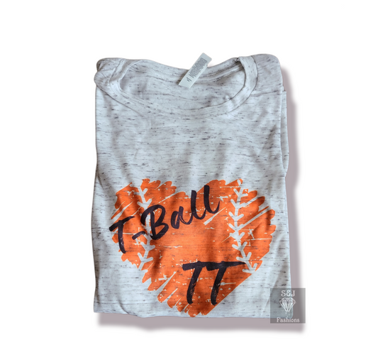 T-Ball Mom TT Auntie Ladies Shirt